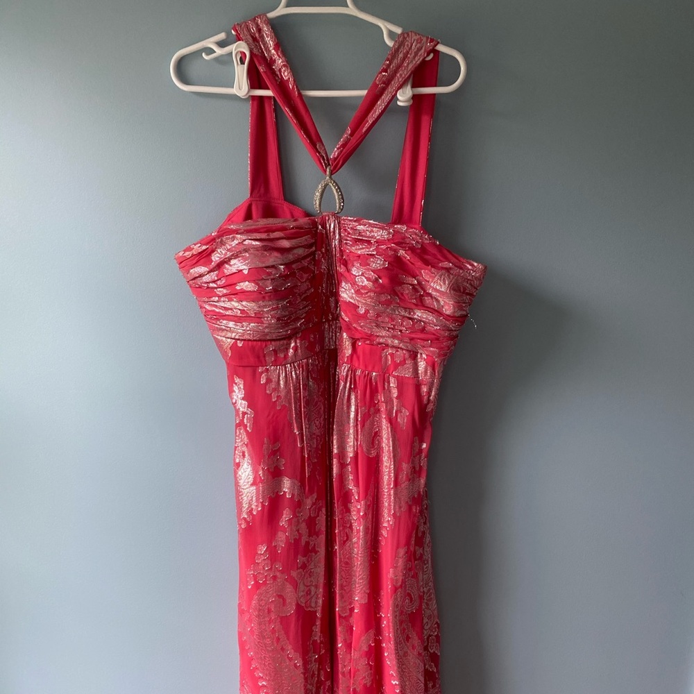 Women’s Plus Size Pink Prom Dress